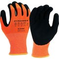 Pyramex Sandy Nitrile Gloves, 13g HPPE HiVis Orange A6 Cut, Size Large - Pkg Qty 12 GL608CL